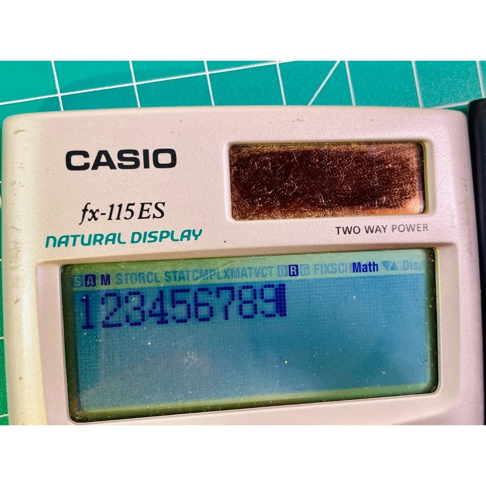 Casio FX-300ES & 115ES Lot of 2 Natural Display Scientific Math Solar Calculator